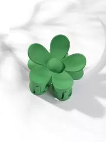 Flower Design Hair Claw St. Patrick's Day - Green - View 3