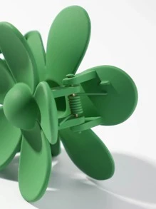 Flower Design Hair Claw St. Patrick's Day - Green - View 5