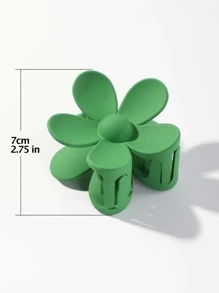Flower Design Hair Claw St. Patrick's Day - Green - View 6