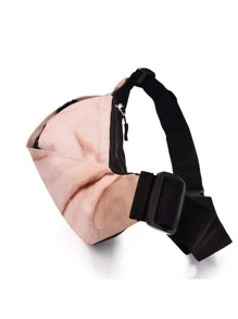 男士肚皮圖案腰包 - 卡其色 - 查看 5