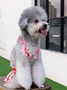 2pcs Swimsuit Design Pet Summer Bikini Pet Costume Halloween Halloween Costumes