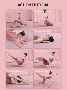 2 piezas Almohadilla Yoga - Rosa Pálido - Ver 6