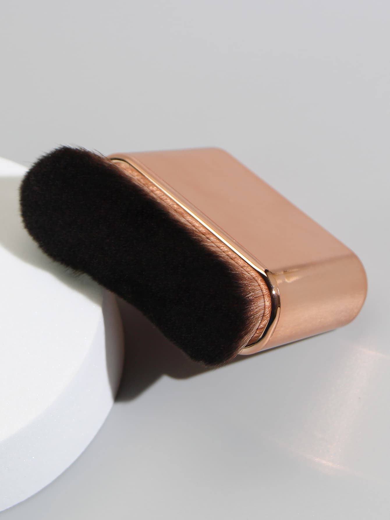 1支玫瑰金波浪粉底刷，高端面部化妆工具，粉底刷、遮瑕刷、腮红刷、修容刷、古铜粉刷、散粉刷、粉底刷、腮红刷 - 香檳色 - 查看 3