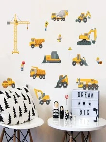 1入組PVC牆貼家用可愛卡通圖形牆貼 - 彩色 - 查看 5