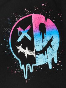 Manfinity VCAY Men Cartoon Graphic Tee - Black - View 3