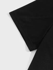 Manfinity VCAY Men Cartoon Graphic Tee - Black - View 5