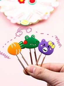 10入組隨機卡通迴紋針 - 彩色 - 查看 3