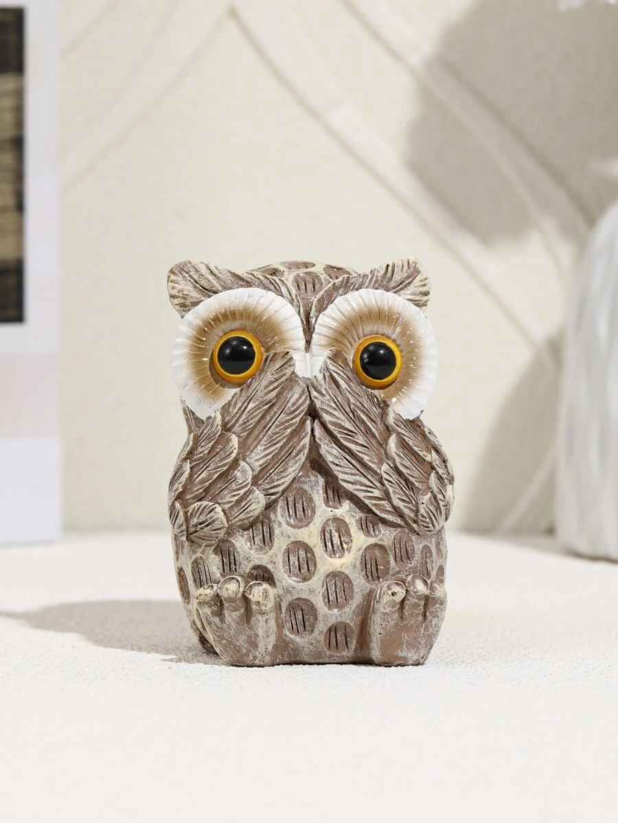 Owl Design Decoration Craft - Multicolor - View 1