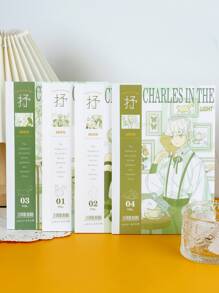 1 pieza Cuaderno al azar con estampado de dibujos animados - Multicolor - Ver 5