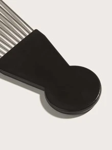 現貨髮廊油發叉梳鋼針梳子1入组黑色叉子梳子染髮梳髮梳髮廊美髮工具 - 黑色 - 查看 3