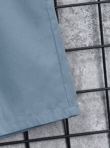 SHEIN 少年男孩日文字母和卡通圖形t卹和短褲 - 彩色 - 查看 4