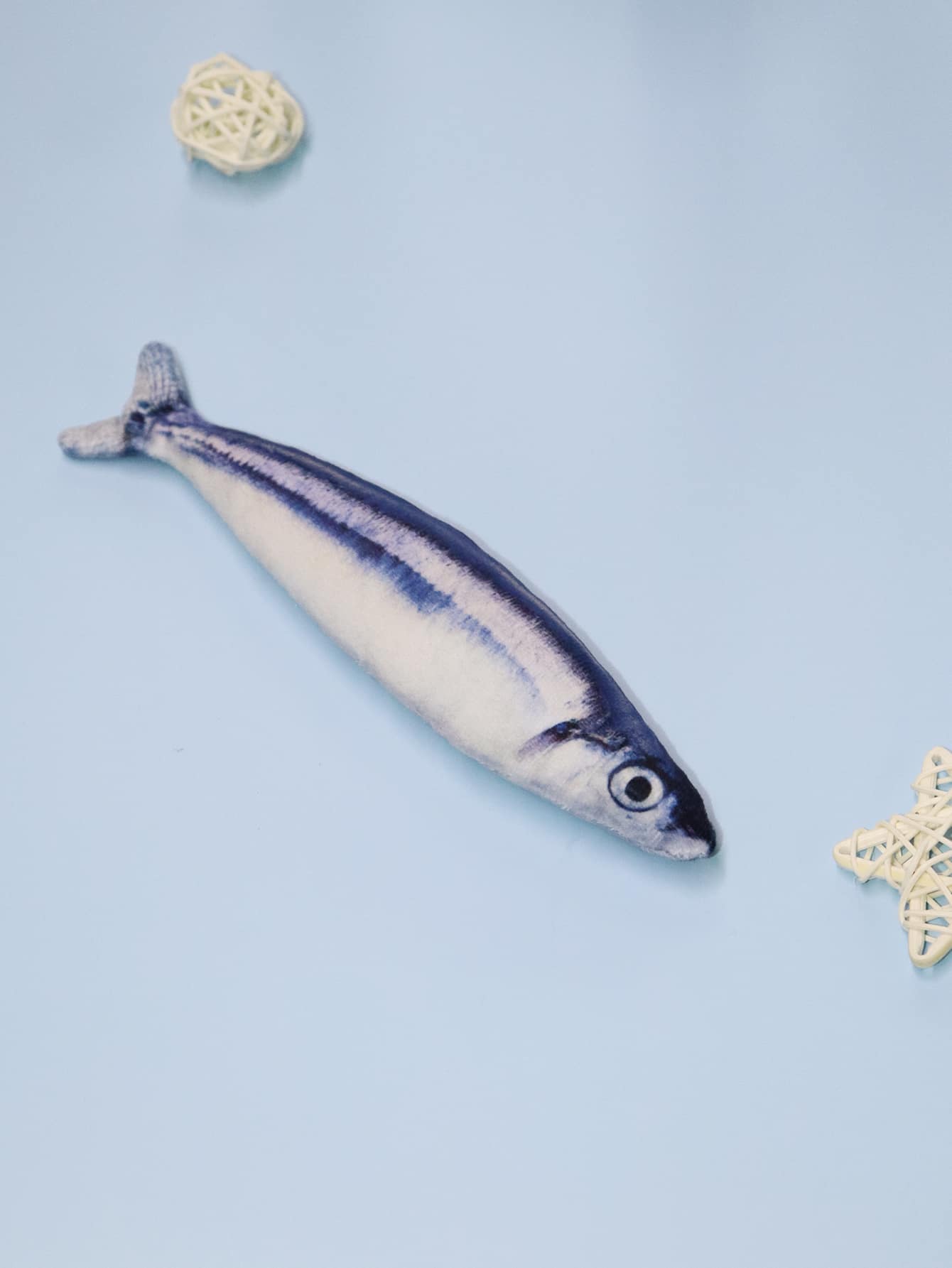 1 pieza Juguete de peluche con diseño de pez, regalo para amantes de perros/gatos y mamá de perros/gatos que ama a sus mascotas - Multicolor - Ver 1