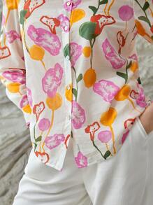 MOTF PREMIUM LINEN FLORAL SHIRT - Multicolor - View 10