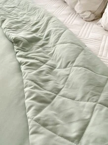 Tấm trải giường chần gòn thêu trái tim - màu xanh lá - Xem 7