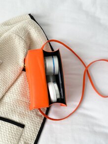 迷你熒光橙方包 - 亮橙色 - 查看 8