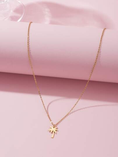 椰子樹吊墜項鍊