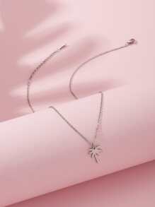 Dây chuyền hạt dừa hình cây dừa - Bạc - Xem 4