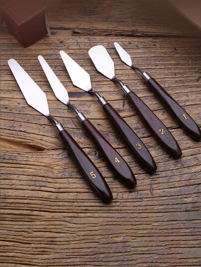 5 pezzi Spatola crema in acciaio inossidabile