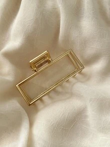 DAZY Geometric Design Hair Claw Casual Claw Clips Hair Clips Hair Jaw Clip Hair Clamps Hair Clutch Hair Catcher Clip - Gold - View 3