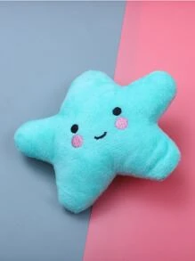 1pc Starfish Design Pet Sound Plush Toy - Baby Blue - View 4