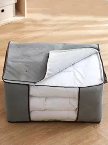 1 túi đựng quần áo dung tích lớn, túi đựng quần áo không dệt có tay cầm gia cố, túi hoàn thiện bằng vải dày, túi đựng chăn bông, khăn trải giường, túi đựng chăn có thể gập lại có khóa kéo chắc chắn, đồ trang trí cửa sổ trong suốt, đồ trang trí lễ hội, đồ trang trí phòng, đồ trang trí nhà, đồ trang trí phòng ngủ, đồ tổ chức, đồ lưu trữ tại nhà, áo phông trắng nữ, quần đen nữ, quần áo mùa đông cho nữ, váy, - Xám - Xem 2