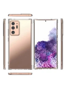 Apple Clear Phone Case Compatible With Galaxy S23 Ultra,Galaxy A14,Galaxy A52 - Clear - View 2