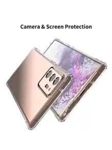 Apple Clear Phone Case Compatible With Galaxy S23 Ultra,Galaxy A14,Galaxy A52 - Clear - View 4