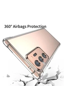 Apple Clear Phone Case Compatible With Galaxy S23 Ultra,Galaxy A14,Galaxy A52 - Clear - View 5
