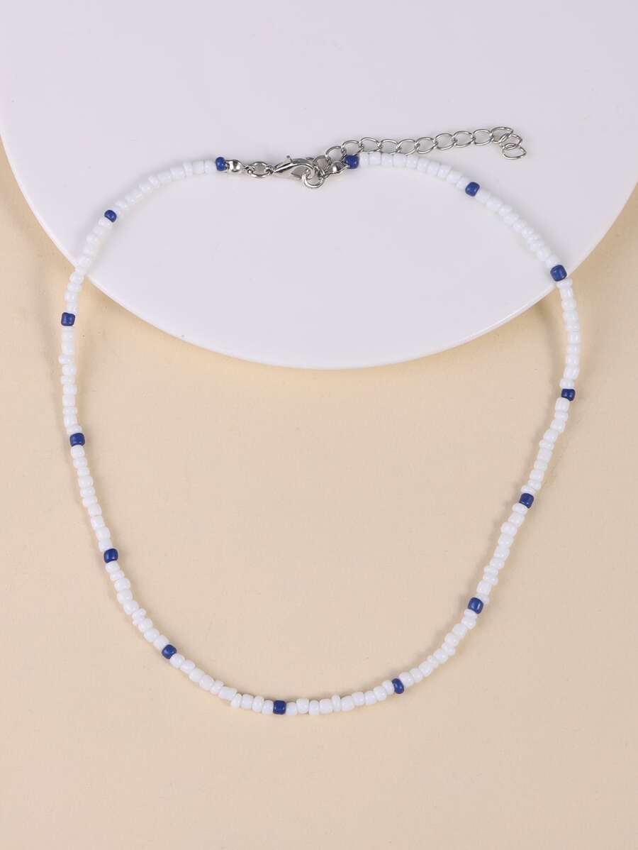 Collar con cuenta de dos tonos