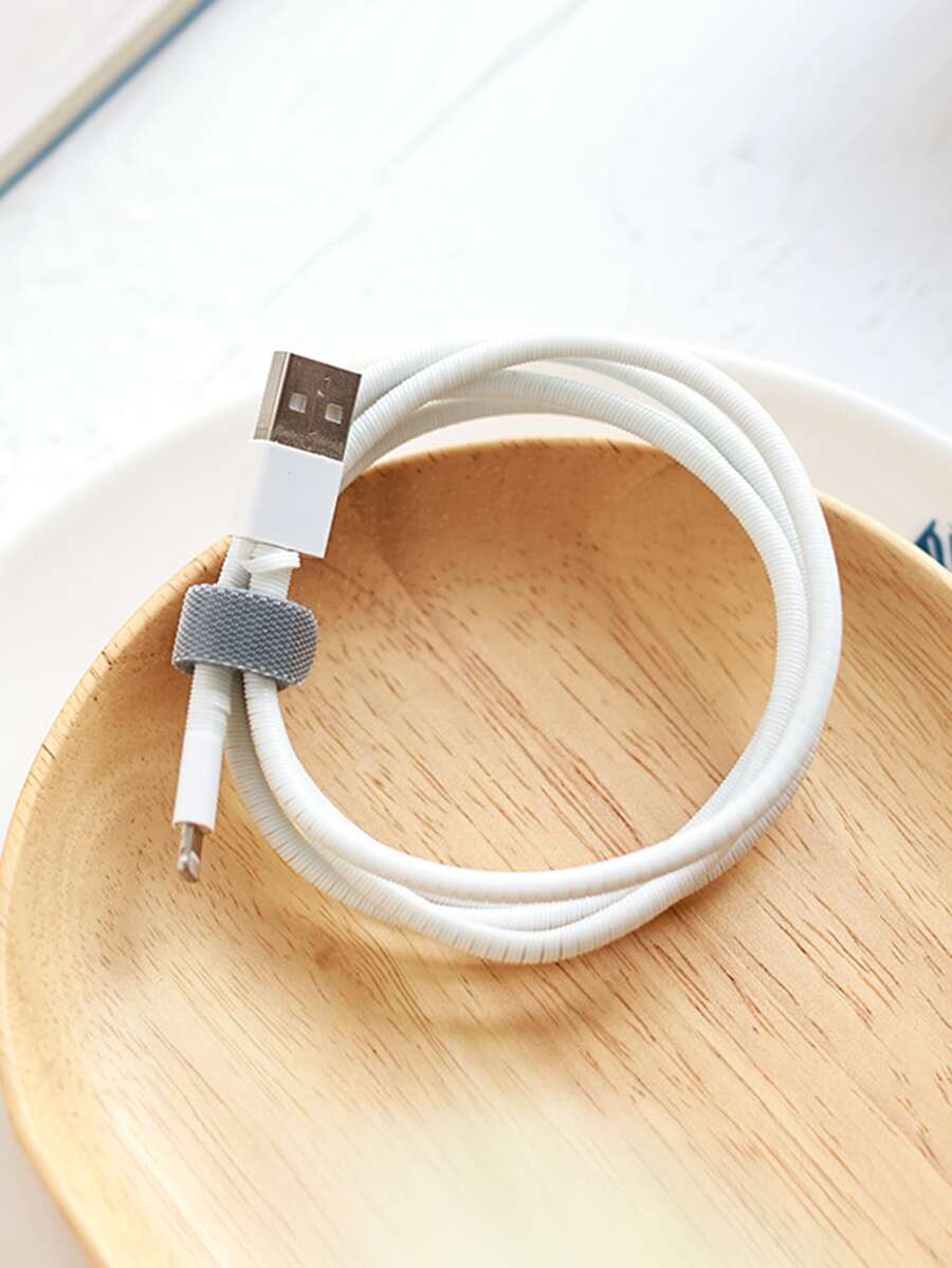 1.5m數據綫螺旋繩索保護裝置 - 白色 - 查看 1