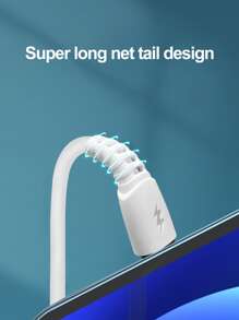 1入組微USB快充數據綫 - 白色 - 查看 3