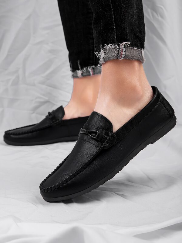 Men Stitch Detail Horsebit Loafers