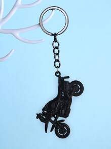 1pc Realistic Motorcycle Keychain Casual Car Accessories Bag Charm School Cute Goth Y2k Bag Accessories Lanyards With Id Holder Car Accessories Bag Charms Christmas Gift - Black - View 4