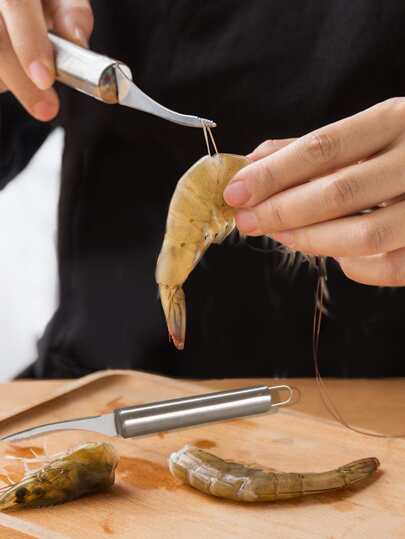 1pc Shrimp Line Knife, Stainless Steel Shrimp Knife For Kitchen