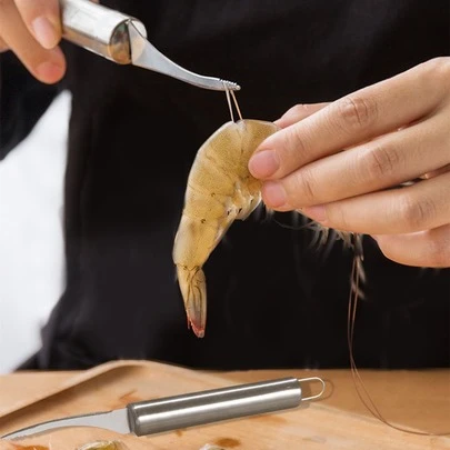 1 pieza Cuchillo de camarón línea