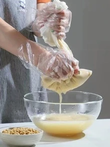 1入組豆漿牛奶咖啡酸奶過濾袋 - 白色 - 查看 5