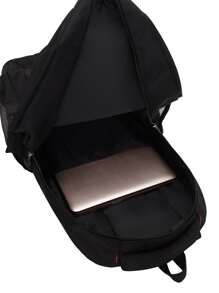 Men Letter Patch Decor Laptop Backpack - Black - View 6