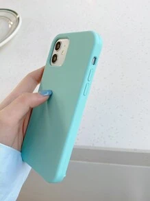 vỏ điện thoại màu đặc - Màu xanh Bạc hà - Xem 5
