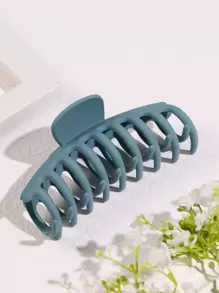 Minimalist Hair Claw - Dusty Blue - View 1