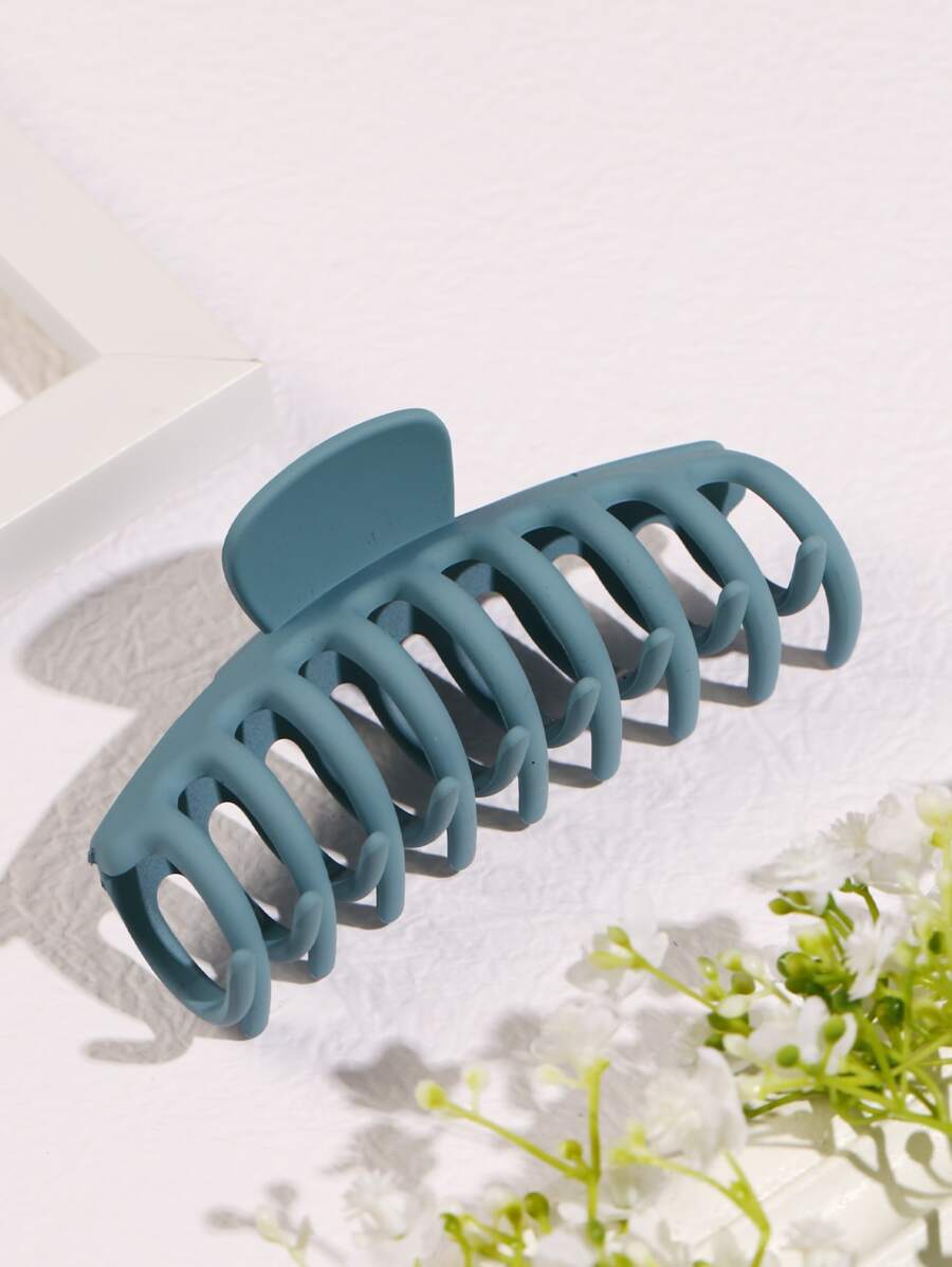 Minimalist Hair Claw - Dusty Blue - View 1