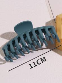 Minimalist Hair Claw - Dusty Blue - View 4