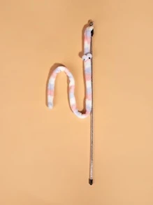 1 cây đũa trêu ghẹo mèo, thích hợp cho mèo, dùng để chơi tương tác - Nhiều màu - Xem 4