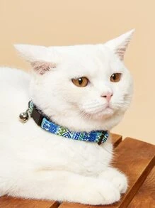 1入組幾何圖案寵物項圈適用於狗狗適用於戶外 - 彩色 - 查看 1