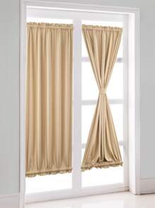 Màn Cửa màu trơn - Màu Khaki - Xem 1