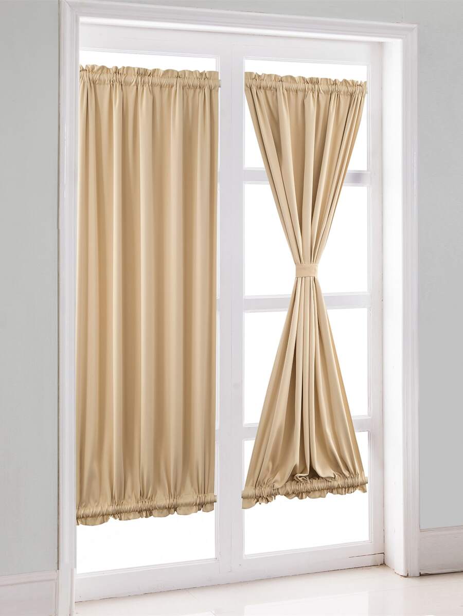 Màn Cửa màu trơn - Màu Khaki - Xem 1