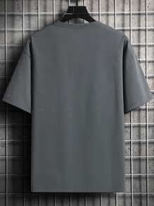 Manfinity Homme Men Colourblock Letter Graphic Tee - Multicolor - View 2