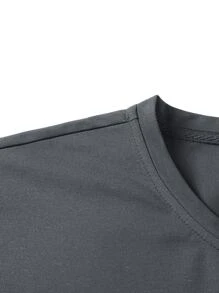 Manfinity Homme Men Colourblock Letter Graphic Tee - Multicolor - View 3