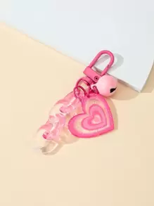 Bell & Heart 装饰 包袋饰品 粉色包袋配饰 礼品 情人节 时尚 新潮 适合青少年女孩 女士 大学生 老师 白领人士 新人与白领人士 礼品配饰 装饰 汽车配饰 女士 钥匙链饰品 包袋收纳袋 学校用品 教师礼品 返校 教师配饰 情人节 - 粉色 - 查看 1