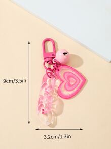 Bell & Heart 装饰 包袋饰品 粉色包袋配饰 礼品 情人节 时尚 新潮 适合青少年女孩 女士 大学生 老师 白领人士 新人与白领人士 礼品配饰 装饰 汽车配饰 女士 钥匙链饰品 包袋收纳袋 学校用品 教师礼品 返校 教师配饰 情人节 - 粉色 - 查看 4