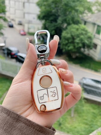 1件套鑰匙圈和鑰匙套兼容奔馳